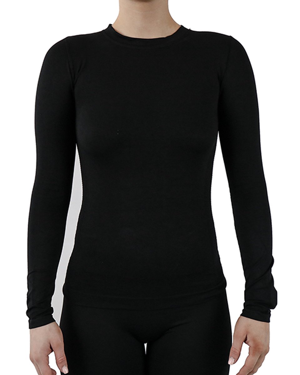 Pretty Polly Active-Wear Long Sleeve T-Shirt - XL - Zwart
