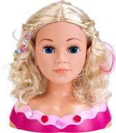 Klein Toys Princess Carolie kaphoofd Emma- incl make up - incl haar accessoires - 33cm
