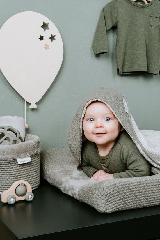 Voiture en bois et silicone Vert (6-24 mois) Baby's Only - Dröm