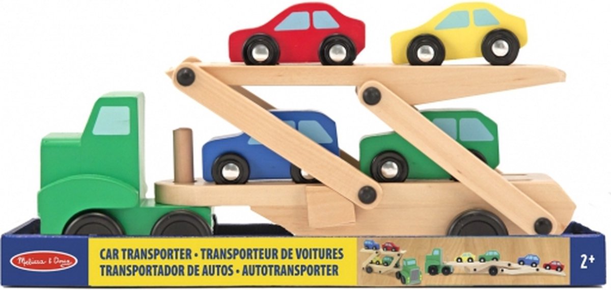Melissa & Doug - Houten Auto oplegger