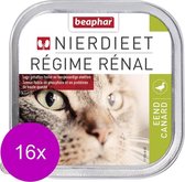 16x Beaphar - Régime rénal pour chat - Canard - Nourriture pour chat - 100g