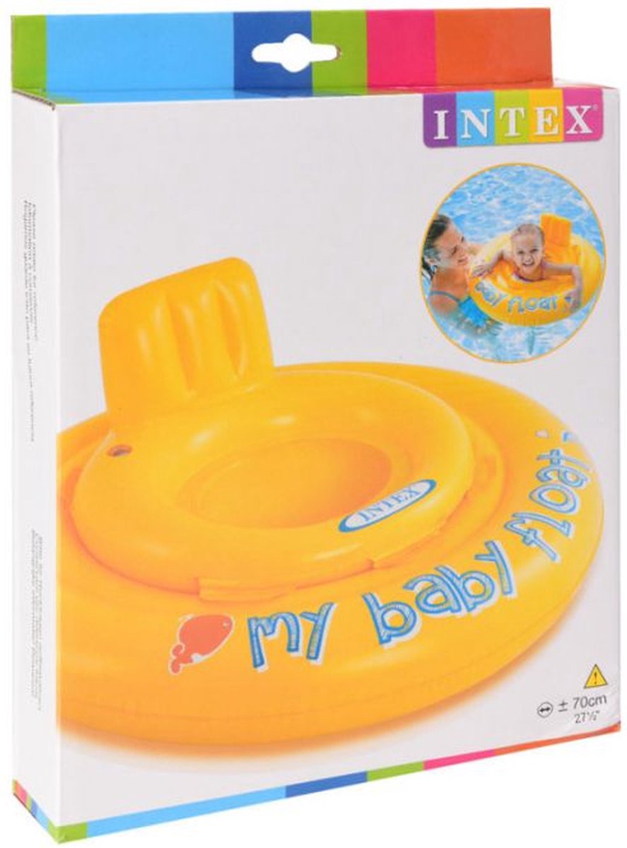 TopGoed Intex Zwemband Baby Float Geel 70cm tot 11 kilogram