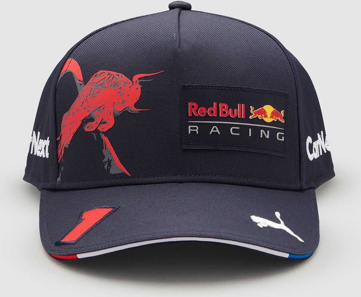 Red Bull Racing Max Verstappen Nummer 1 Pet / Cap Bol 2022 + World Champion Bidon - Formule 1 - Wereld Kampioen