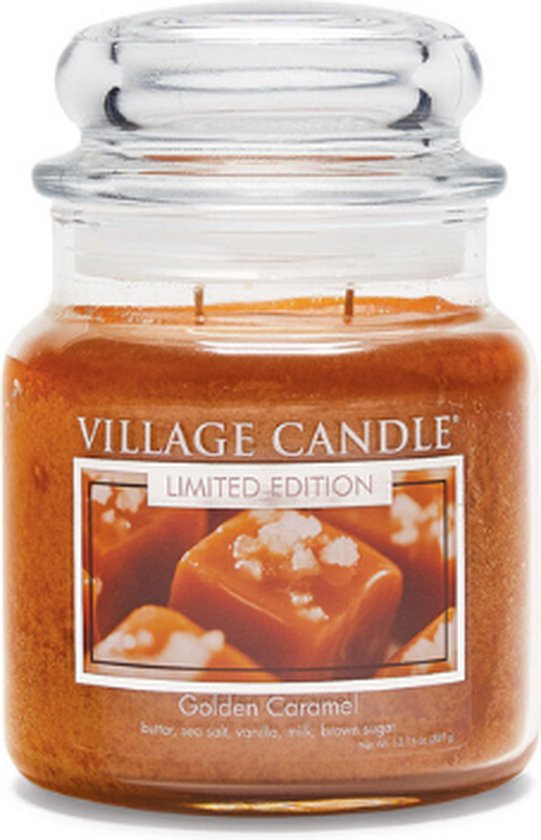 Village Candle Medium Jar Golden Caramel