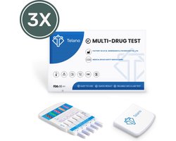 Telano Multidrugstest 10 - Urine Drugstest test op 10 soorten Drugs - 3 stuks