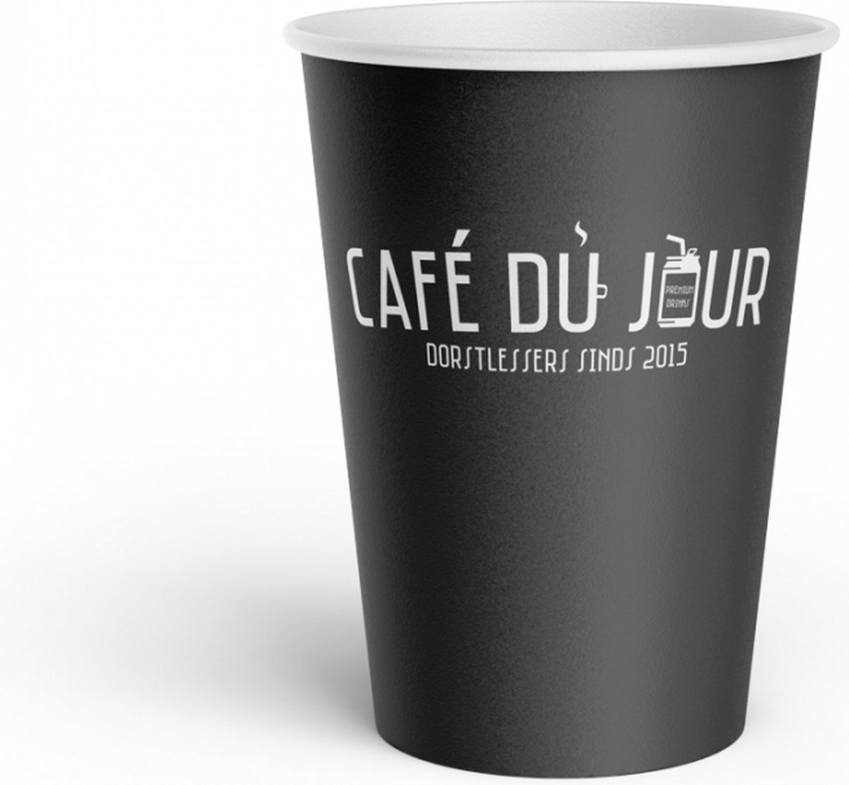koffiebekers ‘Café du Jour’ - 180cc/7oz - 2500 stuks