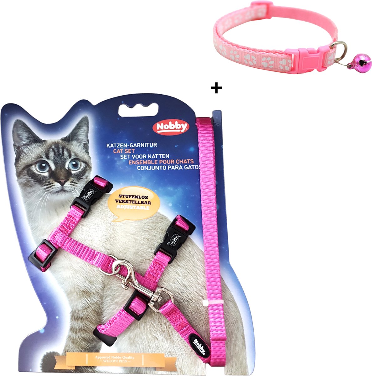Nobby Tartan Kattenhalsband, Beige
