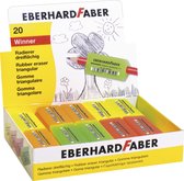 gomme Eberhard Faber Winner triangulaire couleurs fluorescentes assorties 20 pièces - EF-585450