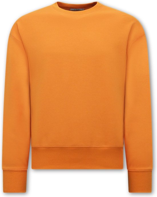 Basic Oversize Fit Sweatshirt- Orange