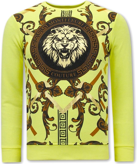 Pull Homme avec Imprimé - Golden Lion - 3728 - Jaune
