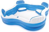 Oneiro’s Luxe Intex Family Lounge Pool - 229x229x66cm - zomer – tuin – spelen - speelgoud – buitenspeelgoed – zwembad – zwemmen – zomer – intex – tuinaccessoires – koelen – opblaasbaar