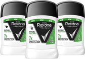 Rexona Men Invisible Fresh Power Deodorant Mannen - 3 x 50 ml - Deodorant Stick - 7 Voudig Bescherming - Deodorant Man Voordeelverpakking