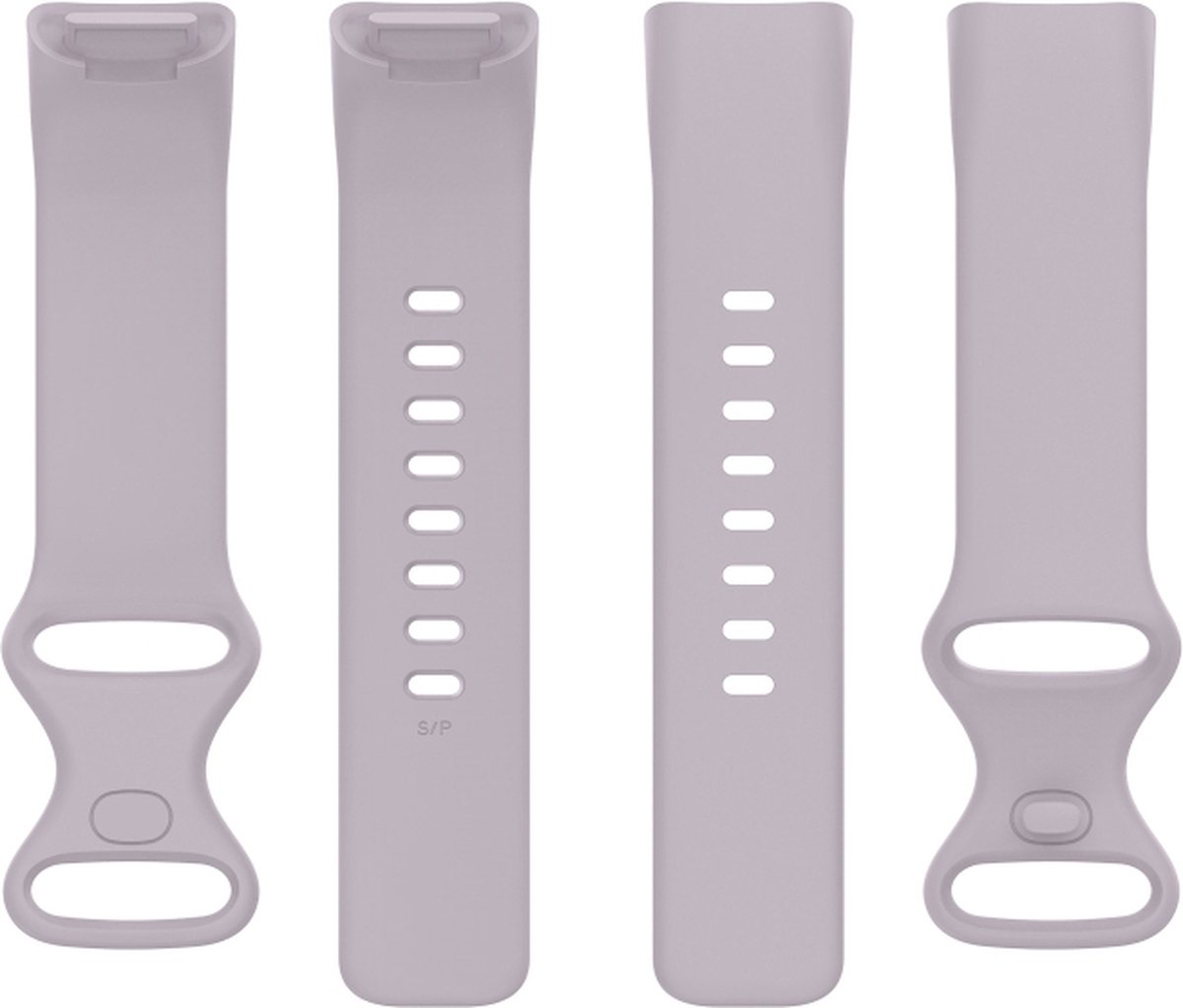 Siliconen bandje - geschikt voor Fitbit Charge 5 / Charge 6 - maat S/M - lila