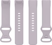 Siliconen bandje - geschikt voor Fitbit Charge 5 / Charge 6 - maat S/M - lila