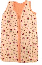 Slaapzak baby - zomerslaapzak - lieveheersbeestje - roze / oranje - badstof - 70 cm