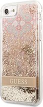 Guess Paisley Liquid Glitter Case - Geschikt voor Apple iPhone 7/8/SE (4.7") - Goud