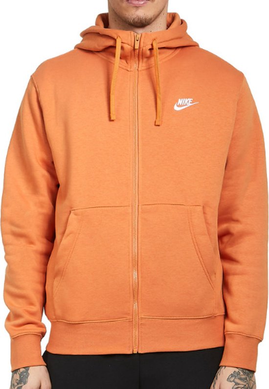 Eigen kruis Danser Nike M NSW CLUB HOODIE FZ FT Heren Vest - Maat XXL - Oranje | bol.com