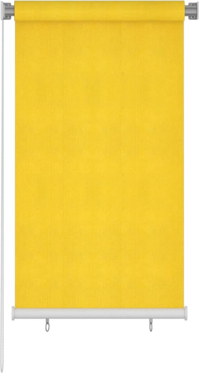 VidaLife Rolgordijn voor buiten 80x140 cm HDPE geel