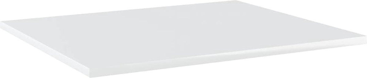 VidaLife Wandschappen 8 st 60x50x1,5 cm spaanplaat hoogglans wit