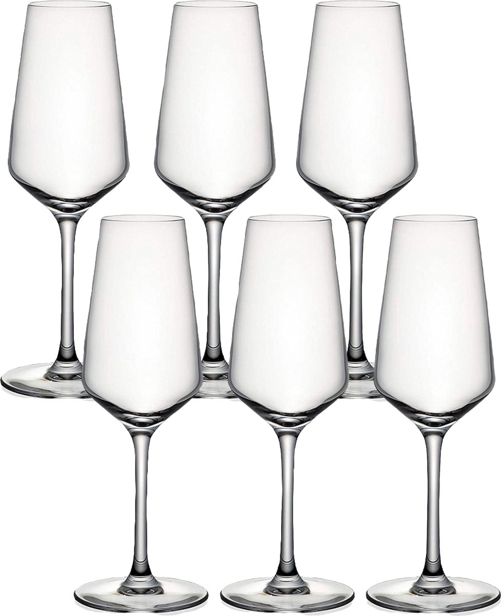 Cristal D'Arques - Champagneglazen - Model Grand Chateau - Kristalglas - 23 cl - Set van 6 glazen
