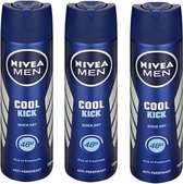Nivea Men Deo Spray Cool Kick - Voordeelverpakking 3 x 150 ml