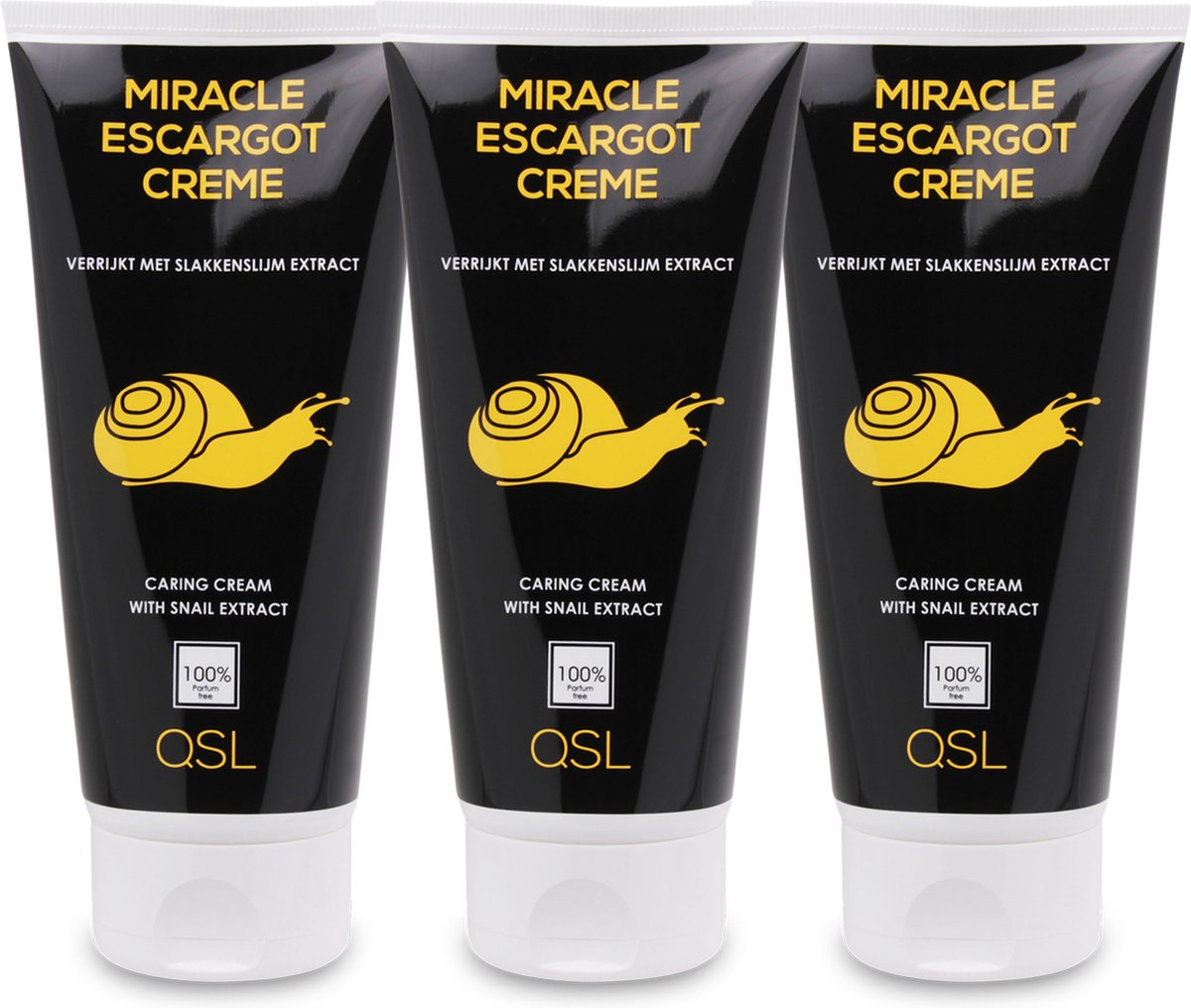 Goedkoopste QSL | Miracle escargot crème - slakkencrème - slakkenslijmcrème - 3 x 200ml