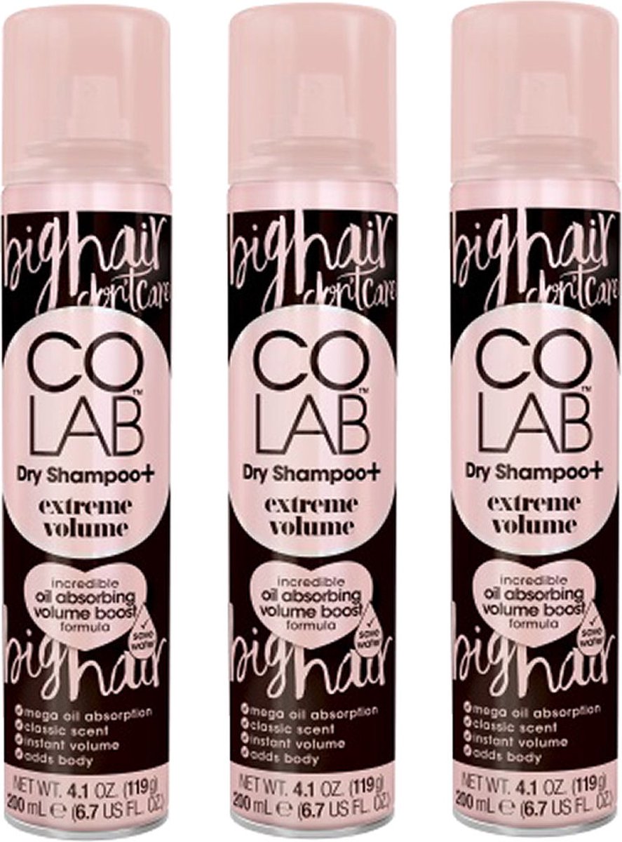 Colab Extra Volume Dry Shampoo 200 Ml - 3 pak