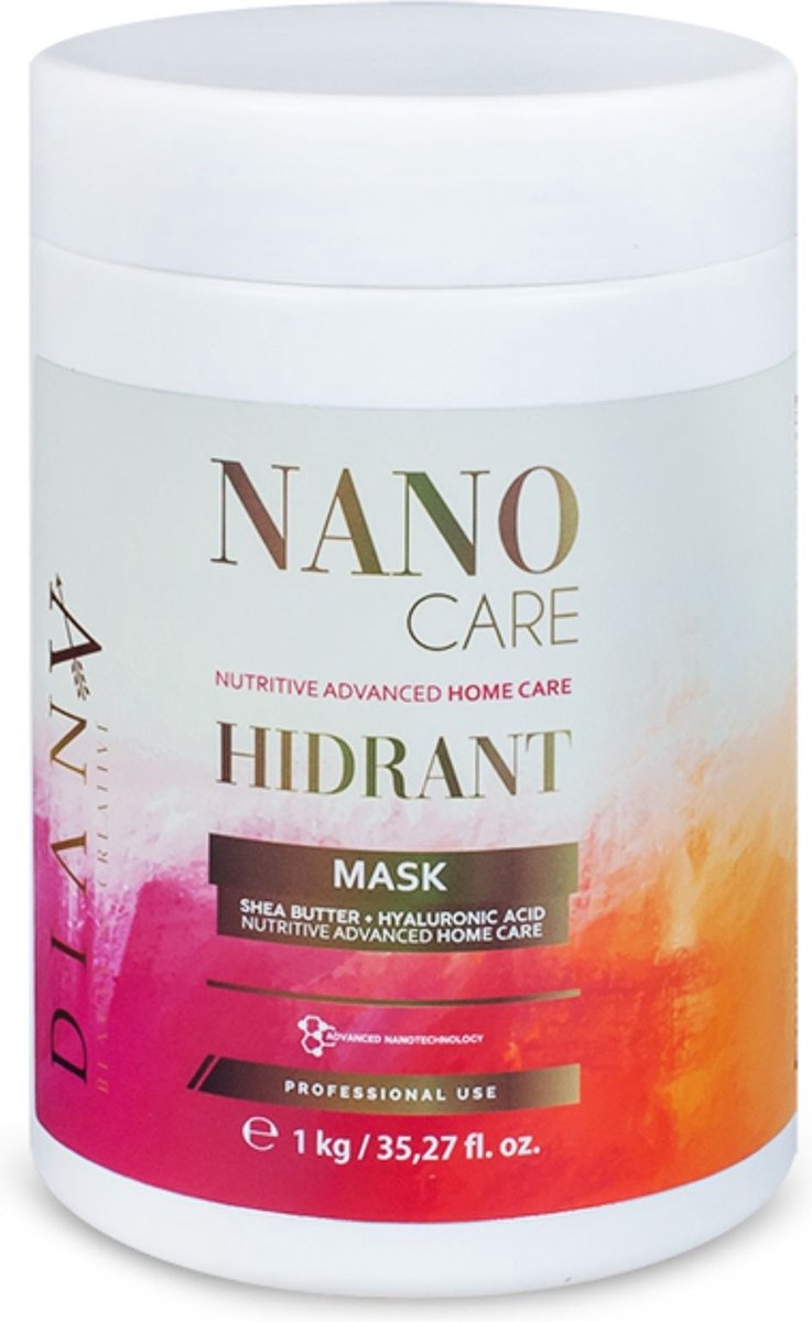 Haarmasker NanoKeratine Gold vooral na kappersbehandelingen en dagelijkse verzorging 1000 ml Zonder Sulfaten en parabenen voor Optimale Hydratatie en Anti-Frizz - houden het effect van een Nanoplastia/keratine behandeling