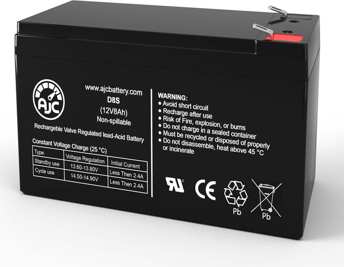APC SMT1500R2-NMC 12V 8Ah UPS Noodstroomvoeding Reserve batterij