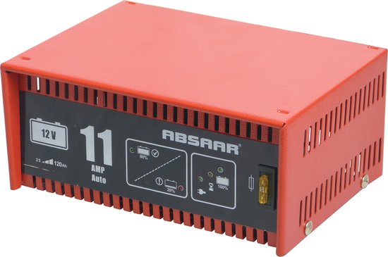 Absaar professionele vol-automatische acculader 12 volt - 11a / incl  accutester en... | bol.com