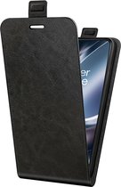 OnePlus Nord CE 2 Lite 5G Flipcase (omlaag) hoesje - Just in Case - Effen Zwart - Kunstleer