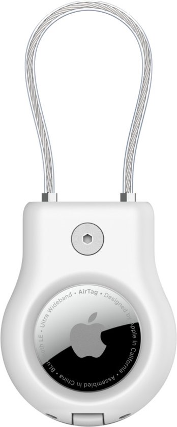 Belkin Airtag Holder met staalkabel Wit