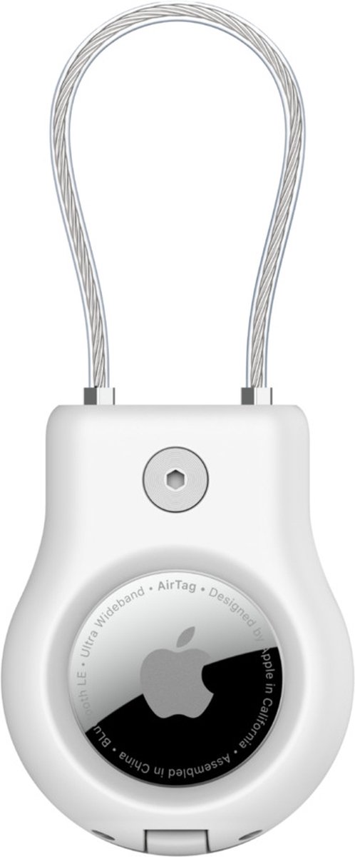 Belkin - Beschermende houder met staalkabel voor AirTag - Wit