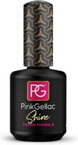 Pink Gellac | Vegan Shine Topcoat - Gebruik met Vegan Base - High Gloss Finish - 15 ml
