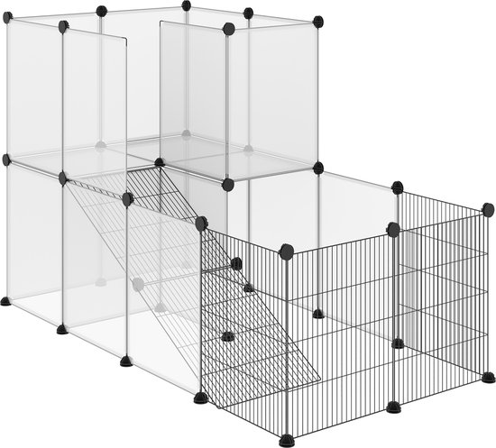 PawHut Kleintierkäfig mit verschiedenen Panelen D51-259