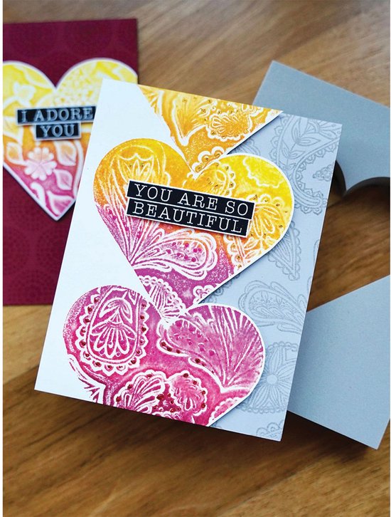 Simon Hurley create. Stamping Foam Shapes-Heart Cut