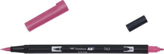 Tombow ABT dubbele brushpen hot pink ABT-743