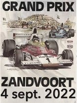 Nostalgisch tekstbord 'Grand Prix Zandvoort 4 sept. 2022' - Formule 1 - cadeau Vaderdag - cadeau man - tekstbord