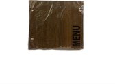 menukaart houder hout bruin 25x23 cm