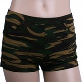 Camouflage print hotpants voor dames S/M