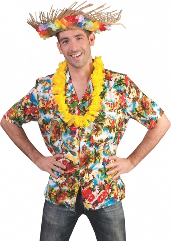 Tropisch Hawaii overhemd multicolor print