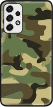 ADEL Siliconen Back Cover Softcase Hoesje Geschikt voor Samsung Galaxy A73 - Camouflage
