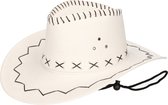 Cowboyhoed ecru suede look