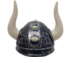 Faram Viking verkleed helm met hoorns - Carnaval verkleed hoeden - volwassenen
