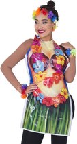 Hawaii thema carnaval/verkleed/bbq schort voor een vrouw