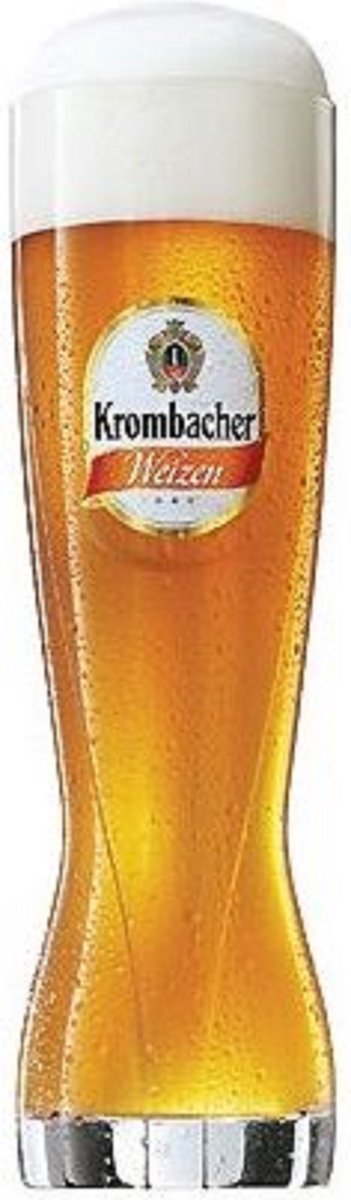 Krombacher Bierglas Weizen - 500 ml per 1 stuk of 4 stuks