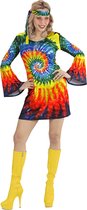 Widmann - Hippie Kostuum - Psychedelische Tie Dye Hippie - Vrouw - Multicolor - Medium - Carnavalskleding - Verkleedkleding