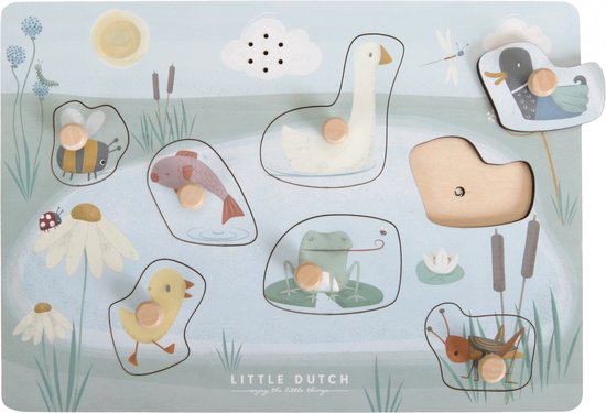 Little Dutch - Geluidenpuzzel Little Goose - FSC