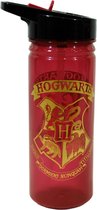 Harry Potter Drinkfles - Rood - Hogwarts - 600 ml - 20,5 x 9,5 CM