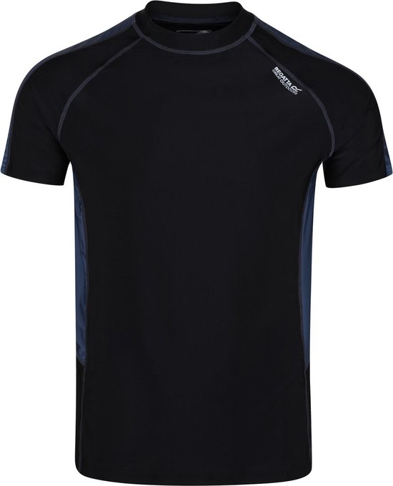 Regatta, Rash Guard Short Sleeve Men UV Shirt, Zwart, Taille XL